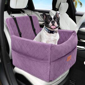 Small Dog Car Seat, Memory Foam Dog Booster Seats with Thick Cushion for Medium